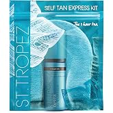 St. Tropez Express Tanning Kit in 1 Hour - Vegan Beauty Gift for Her with Travel Tanning Foam &amp; Application Glove