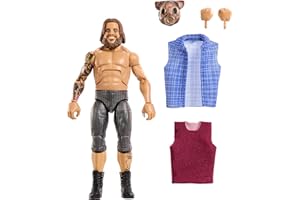 Mattel WWE Elite Action Figure & Accessories, Series #120, 6-inch Collectible Joe Gacy with 25 Articulation Points & Swappable Hands