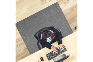 PLACOOT Unterlage Schreibtischstuhl 100X120cm Bodenschutzmatte Bürostuhl Saugfähige Unterlage-Kratzfest für Parkett und Hartböden Bürostuhl Unterlage für Stühle Hohe Dichte Anti-Silp Gary