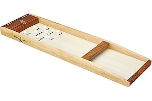 ASMODEE Carrom Art - Le Billard Japonais Mango - Beige - 110 x 35 cm - 2 À 6 Joueurs - 10 Minutes