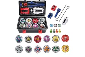 Wotean 12 Peonzas De Batalla, 3 Lanzadores, 1 Asa, 3 Anillos Centrales Y 4 Bases, Juguete, Regalo De Cumpleaños, 168-3