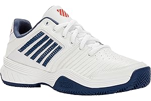K-Swiss Performance Herren Court Express HB Tennis Shoe, White/Blue Opal/Lollipop, 45 EU