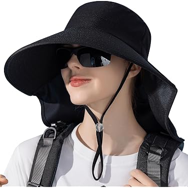 LINGJIONG Chapeau Soleil Sport Large Bord – Protection UV Femme Pour Tennis, Golf, Course, Pêche & Rando