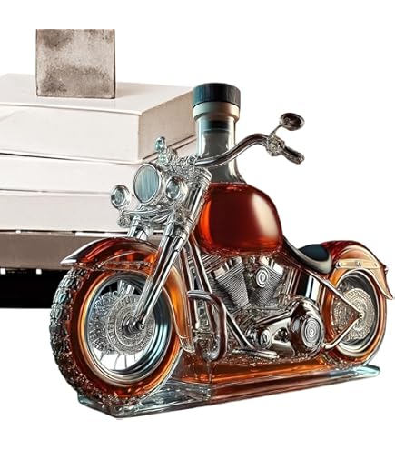 Bottiglie Di Whisky, Design Del Motore Motociclistico 3D Decante | Decanter Per Aeratore Di Vino In A Forma Di Moto - Arredamento Da Scrivania Aeratore Aeratore Vintage