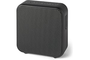 Amazon Basics - Altavoz Bluetooth inalámbrico, 6 Horas de reproducción, IPX5 Impermeable, para hogar o Aire Libre, Tamaño Compacto, Color Negro