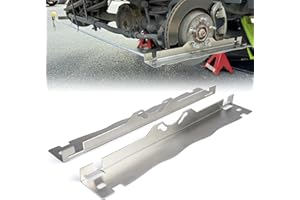 Mulcort Plaques d'outils d'alignement des Orteils Robustes, 2 plaques d'outils d'alignement de Roues en Acier Inoxydable avec Trous de Suspension, pour Un Rangement Mural Facile(Argent)