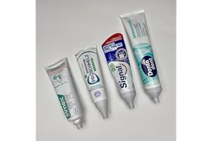 MY LAPTOP SETUP Dozownik pasty do zębów, zestaw adapterów do Elmex/Aronal, Signal, Sensodyne, Donto Dent