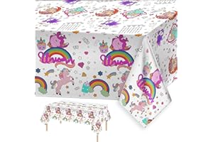 POPOYU Unicorn Coloring Poster,Coloring Tablecloth for Kids Birthday Crafts Gift Doodle Art,Rectangle Coloring Paper Table Cover Graffiti Style Table Runner for Kids Birthday Party Favors Supplies Craf
