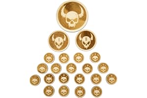 Printable Adventure Gettoni avversari D&D incisi al laser in legno – 22 pennarelli Battlemap in 3 misure (1'', 2'', 3'') – Alternativa alle miniature per i fan del tavolo da tavolo