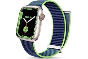 Mastten sportowy pasek na rzep do Apple Watch 42 mm, 44 mm, 45 mm, 38 mm, 40 mm, 41 mm, oddychający nylonowy, męski/damski pasek zastępczy z plecionej tkaniny do zegarka iWatch Series SE, 7, 6, 5, 4, 3, 2, 1