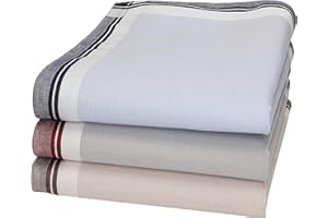 Betz Lot de 3 mouchoirs en tissu pour homme dans un emballage décoratif 100% coton dessin 7