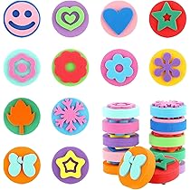 12 Spugne Per Pittura - Pennelli In Schiuma Con Forme Diverse, Per Arte E Decorazione - Foto 13