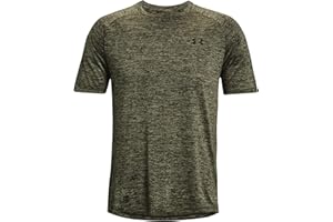 Under Armour Uomo Maglietta Tech 2.0, Steel Light Heather/Black