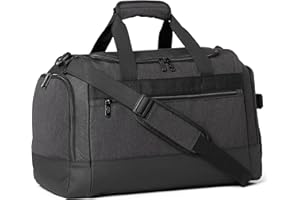 Amazon Essentials Sac de voyage léger avec poche pour vêtements mouillés et compartiment à chaussures, 50.8 cm, Noir