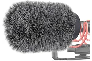 NTG Microphone Windschutz für Rode VideoMic NTG und Mikrofone mit Einer Maximalen Steckplatzlänge von 100 mm und Einem Durchmesser von 18 bis 24 mm von YOUSHARES (Shag, Gray)