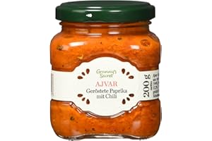 POIGET Granny´s Secret Ajvar Geröstete Paprika mit Chili - Original aus Serbien (1 x 200 g)
