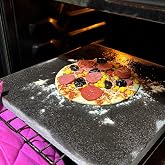 Bazalt Pizza, Fırın Taşı, Ekmek, Mangal Taşı 30&times;35 cm &ndash; Doğal Bazalt Pişirme Taşı