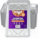 Maxxcore Disposable Aluminum Foil Baking Trays - Food Storage Catering Aluminum Foil Tray 30-Pack - Containers for Meal Prep,
