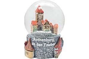 SCHNEEKUGELHAUS 30005 Bola de Nieve Alemania como Souvenir de la Ciudad Rothenburg