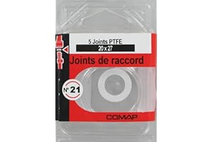 Comap 5 Joints téflon. 20 x 27. Blanc