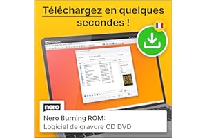 Nero Burning Rom | Le logiciel de gravure original | CD DVD BluRay | Graver | Copier | Ripper | Windows 11 / 10 / 8 / 7 | 1 Appareil | Licence illimitée | Code d’activation par email