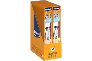 Vitakraft Beef-Stick® Low Fat hundsnack med små spår som gör det bekvämt att bryta i små bitar, 50 x 12g
