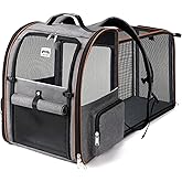 Lekespring Extendable Cat Carrier with 4, Entrances, Breathable Backpack | Small Dog Carrier with Internal Harness &ndash; Maximum