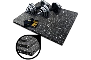 etm Rubber Gym Matting - Soundproof Mat | Thick Rubber Mat | Protective Flooring for Gym Floors, Play Areas or Commercial Use
