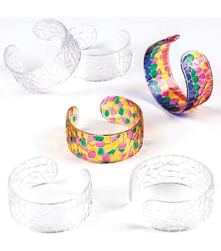 Baker Ross AX713 Heart Crystal Pendants - Pack of 12, Mosaic Colour in Activities for Kids. Great for Arts and Crafts or Painting Projects