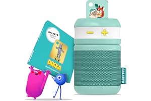 Galakto - Kinder Musik- und Hörspielplayer für zuhause und unterwegs, inkl. 2 Token DIKKA-Boom Schakkalakka/Fox & Sheep, ohne Internet überall hörbereit, kinderleichte Bedienung, Lange Akkulaufzeit
