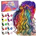 COLAYERIST Hair Chalk for Girls Kids, 10PCS Temporary Hair Dye Colour, Coloured Hair Spray Wash Out Kids, Teenage Girls Gifts, Girls Christmas Gifts for Kids Gifts for 5-15 Year Old Girls (Pink etc.)