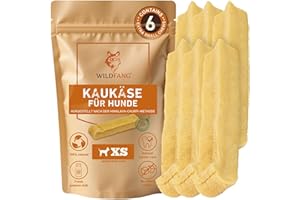 Wildfang® Fromage de Yak pour Chien XS (env. 21 g) – friandises pour Chien, bâtonnets au Fromage de Yak de l’Himalaya, friandise Dentaire Churpi pour Chiens de Moins de 10 kg, Lot de 6