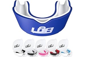 LOCKED DOWN ATHLETICS Gum Shield for Rugby, MMA, Hockey, Boxing and More - Premium Multi Layer Slim Fit Sports Mouth Guard - Ultimate Protection for Men and Women (Ages 12+) Maximum Safety for Sports