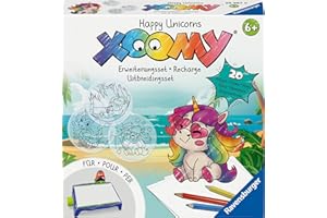 Ravensburger Xoomy Erweiterungsset Happy Unicorns 25987 - Erweiterungsset für den Xoomy Midi oder Maxi, Xoomy Erweiterung mit 20 neuen Motiven