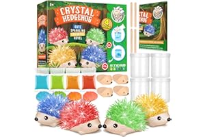 DR. DAZ Dr.Daz - Kit de Cristaux 4 Cristaux de Couleurs à Faire croître en 3 Jours-Kit De Scientifique Jeux éducatifs 6 7 8 9 10 Ans Garçons Filles