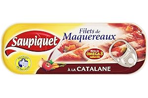 Saupiquet Filets de Maquereaux à la Catalane 169 g - Lot de 5