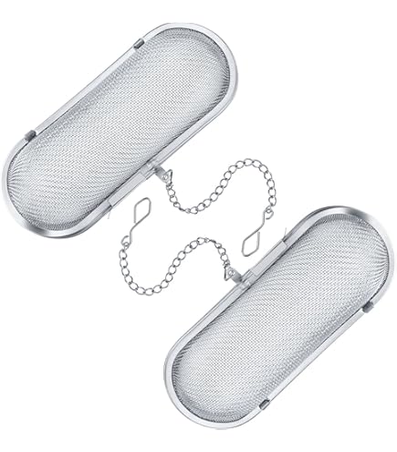 Filtro Per T&egrave; A Sfera In Acciaio Inox - &Oslash;8cm X 19cm, Per Tisane E Spezie, Lavabile