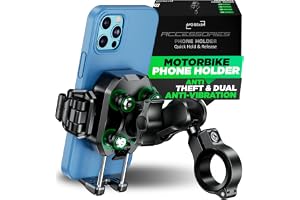 MOGGAM Mobilhållare Motorcykel Vibrationsdämpare Aluminium CNC Kulled