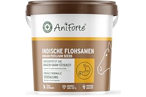 AniForte Flohsamen für Pferde 3kg - Reich an Ballaststoffen & Schleimstoffen, Indische Rohkost Qualität, Reinigung Magen-Darm-Trakt, Einzelfuttermittel
