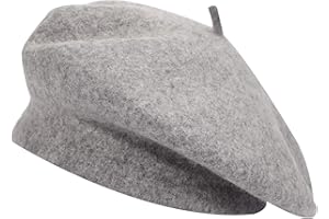 ZLYC Femmes Classique Francais Laine Chapeau de Béret