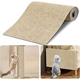 Rukuapid 200 cm x 40 cm kendinden yapışkanlı kedi tırmalama matı, kediler i&ccedil;in kedi tırmalama matı, kedi tırmalama matı, &ccedil;izi