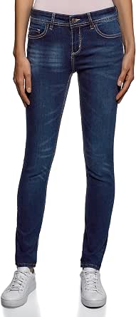 oodji Ultra Donna Jeans Skinny, Blu, 30W / 30L (IT 48 / EU 44 / XL) :  Amazon.it: Abbigliamento