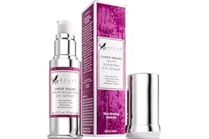 ECLAT SKINCARE Suero de ojos con Retinol, Colágeno, Aloe Vera, Vitamina C y E - Crema para debajo de los ojos que ayuda a aclarar las ojeras, reducir las arrugas, las líneas finas y los ojos hinchados,15 Ml