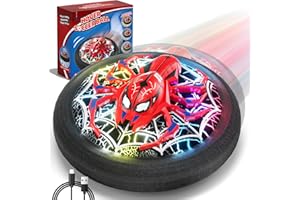 SOGAWEBB Spider Hover Fußball mit LED für Kinder- Wiederaufladbarer Air Power Fußball für Indoor Spiele - Schwebendes Fußball Spielzeug Geschenk für Jungen ab 3 4 5 6 7 8 9 10 Jahre - Geburtstag & Weihnachten