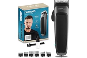 Cecotec Cortapelos Máquina de Afeitar PrecisionCare Power Blade. Cortapelos 5800 rpm, Cuchillas Inoxidables, Diseño Ergonómico, 5 Ajustes Longitud, 6 Peines, Cortes Uniformes, Versatilidad Estilos