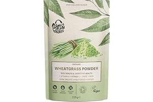 Earths Basket Organic Wheatgrass Powder 225g, Energy & Skin Health
