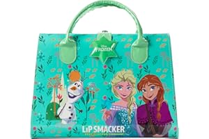 Lip Smacker Frozen Weekender Case, An All-in-One Beauty Essentials Set, Consisting of Makeup and Accessories for Face, Lips, Eyes and Hair, 20 Pieces for the Perfect Princess Look