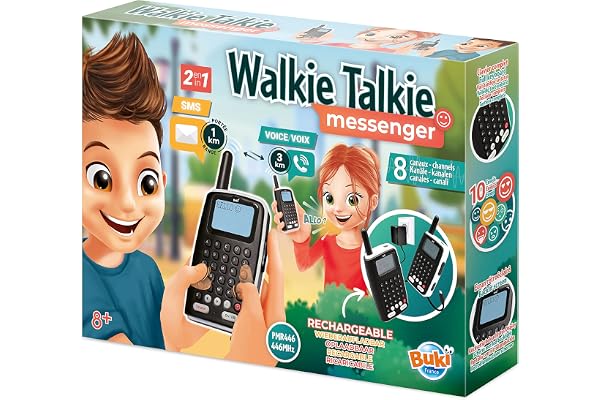 Buki - TW04 - Walkie talkie messenger, noir