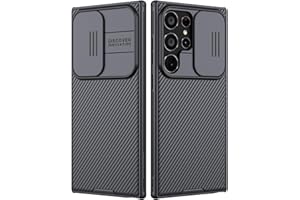 Nillkin für Samsung Galaxy S24 Ultra Hülle, CamShield Pro S24 Ultra Handyhülle mit Kameraschutz Ultra Dünn Premium Bumper Hybrid Schutzhülle für Galaxy S24 Ultra 5G Case (Schwarz)