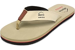 alpine swiss Herren Flip Flops Strandsandalen Leichte EVA Sohle Komfort Thongs